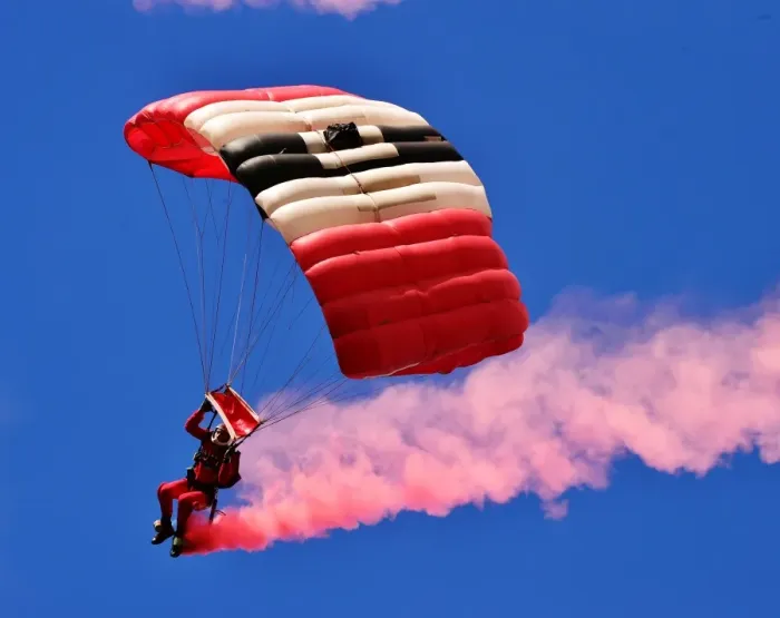 Framed Print : CM10 9753 Red Devils, Parachute display team Framed Print : CM10 9753 Red Devils, Parachute display team