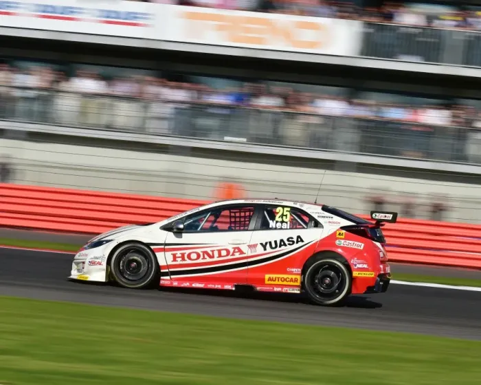 Framed Print : CM10 9980 Matt Neal, Honda Civic Type R