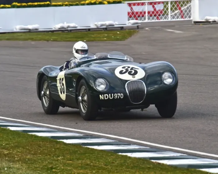 Rights Managed : CM12 2909 Frederic Wakeman, Jaguar C-Type, NDU 970 Rights Managed : CM12 2909 Frederic Wakeman, Jaguar C-Type, NDU 970
