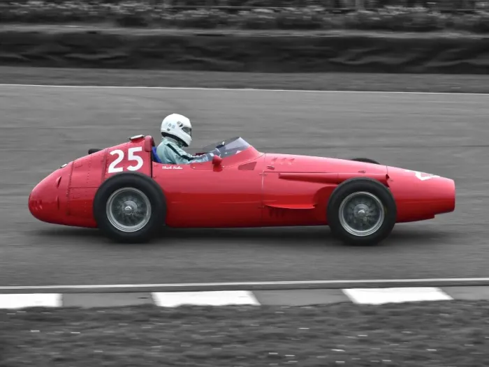 Rights Managed : CM12 3144bw Mark Hales, Maserati 250F Rights Managed : CM12 3144bw Mark Hales, Maserati 250F