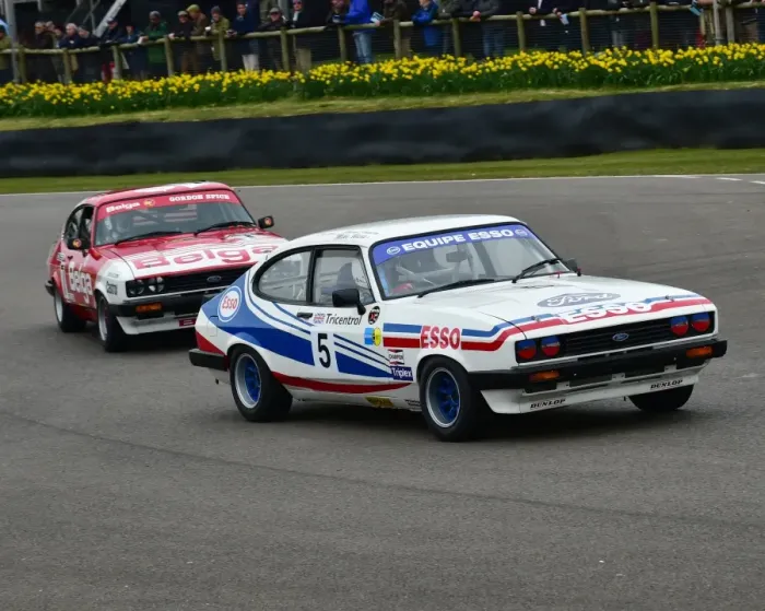 Rights Managed : CM12 3833 Mark Fowler, Mike Wilds, Ford Capri III 3 litre S Rights Managed : CM12 3833 Mark Fowler, Mike Wilds, Ford Capri III 3 litre S