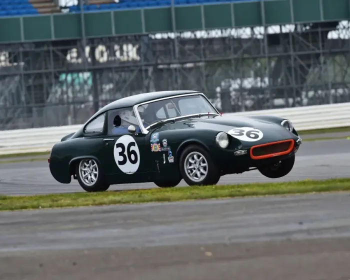 Framed Print : CM12 4530 Brian Small, Ashley MG Midget