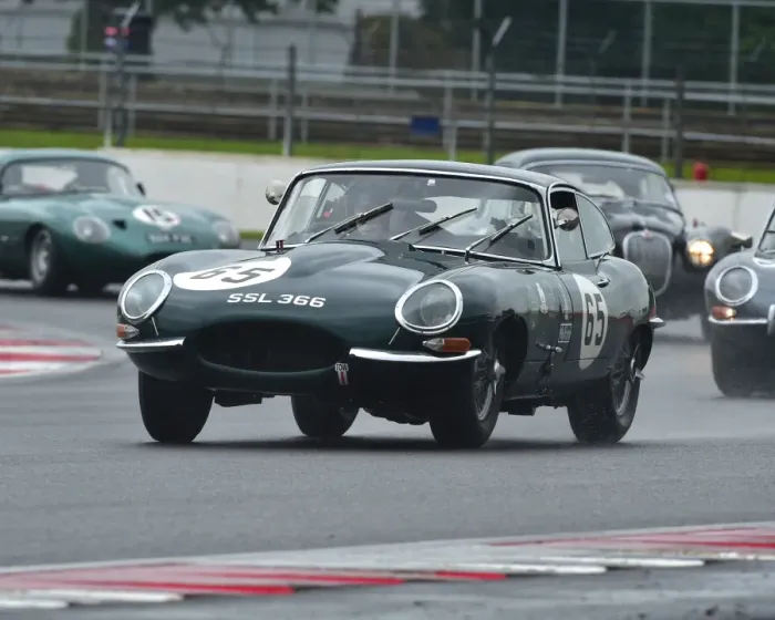 Framed Print : CM13 3416 David Hall, Michael O Shea, Jaguar E-Type