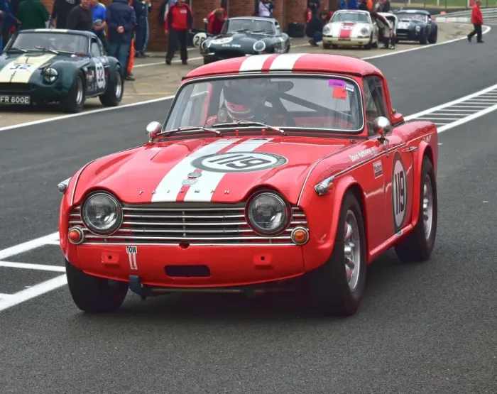 Framed Print : CM13 4028 David Hathaway, Michael Dwane, Triumph TR4A