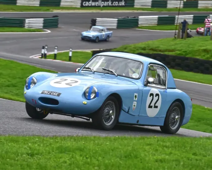 Framed Print : CM14 1229 Tony Davis, Austin Healey Sprite