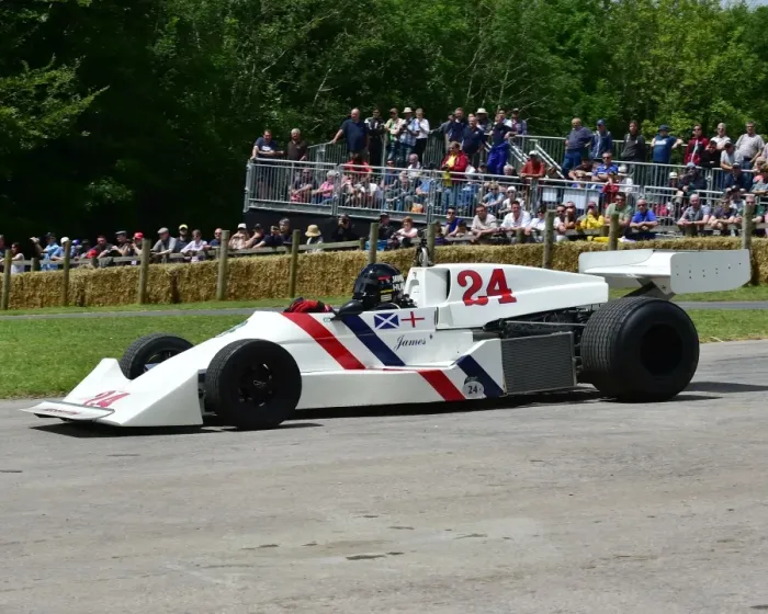 Rights Managed : CM14 3136 Rick Carlino, Hesketh Cosworth 308C Rights Managed : CM14 3136 Rick Carlino, Hesketh Cosworth 308C