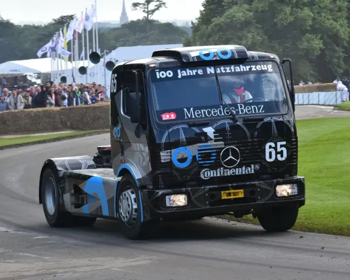 Rights Managed : CM14 4535 Ellen Lohr, Mercedes-Benz 1834s Race Truck Rights Managed : CM14 4535 Ellen Lohr, Mercedes-Benz 1834s Race Truck