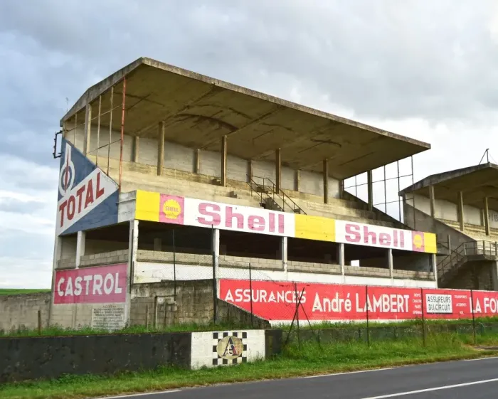 Framed Print : CM14 9764 Pits and Grandstand Reims-Gueux Framed Print : CM14 9764 Pits and Grandstand Reims-Gueux