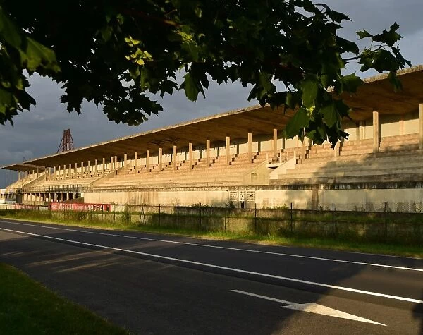 CM14 9828 Pits and Grandstand Reims-Gueux