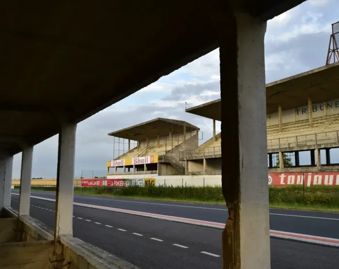 Framed Print : CM14 9843 Pits and Grandstand Reims-Gueux Framed Print : CM14 9843 Pits and Grandstand Reims-Gueux