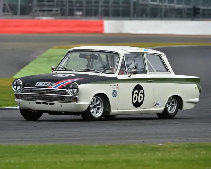 Framed Print : CM15 3611 Viggo Lund, Martin Strommen, Ford Lotus Cortina