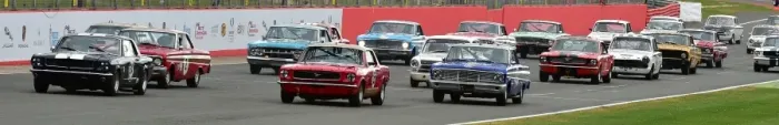 Framed Print : CM15 4241 Ford Mustangs lead the grid Framed Print : CM15 4241 Ford Mustangs lead the grid