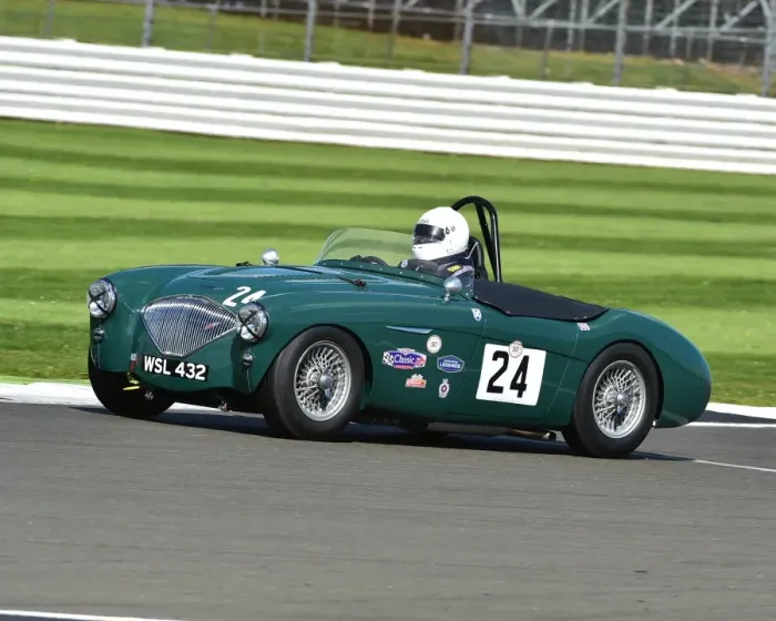 Framed Print : CM15 4932 Jim Campbell, Austin Healey 100-4 Framed Print : CM15 4932 Jim Campbell, Austin Healey 100-4
