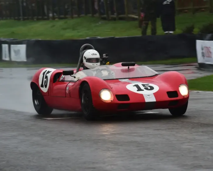 Rights Managed : CM16 3097bw Robin Ellis, Elva Ford Mk7 Rights Managed : CM16 3097bw Robin Ellis, Elva Ford Mk7