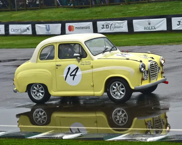 Rights Managed : CM16 3421 David Brabham, Martyn Spurrell, Austin A35 Rights Managed : CM16 3421 David Brabham, Martyn Spurrell, Austin A35