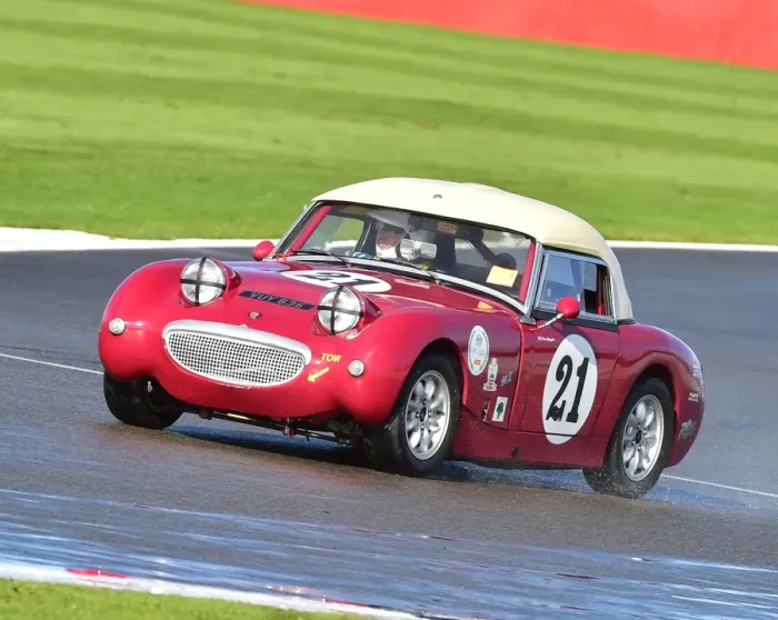 Framed Print : CM16 8673 Peter Chappell, Austin Healey Sprite