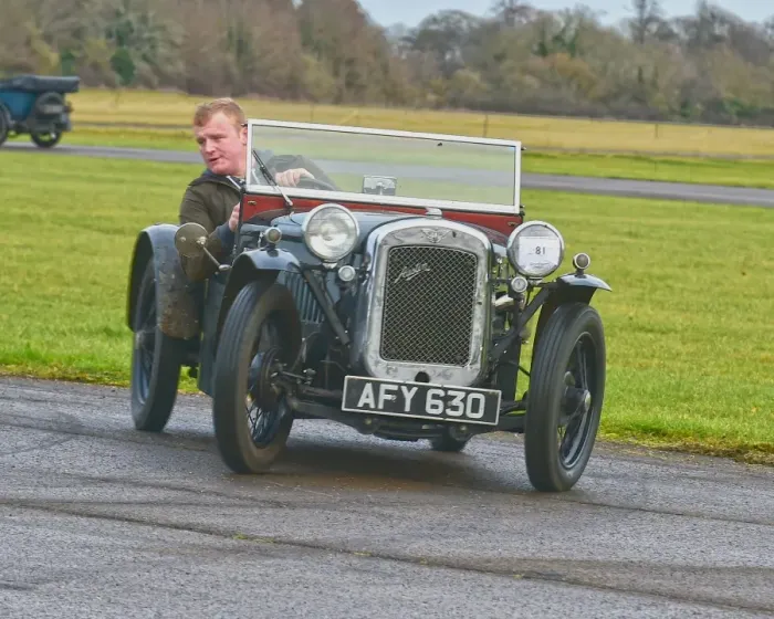 Framed Print : CM17 3406 Jack Williamson, Austin Seven Ulster Framed Print : CM17 3406 Jack Williamson, Austin Seven Ulster
