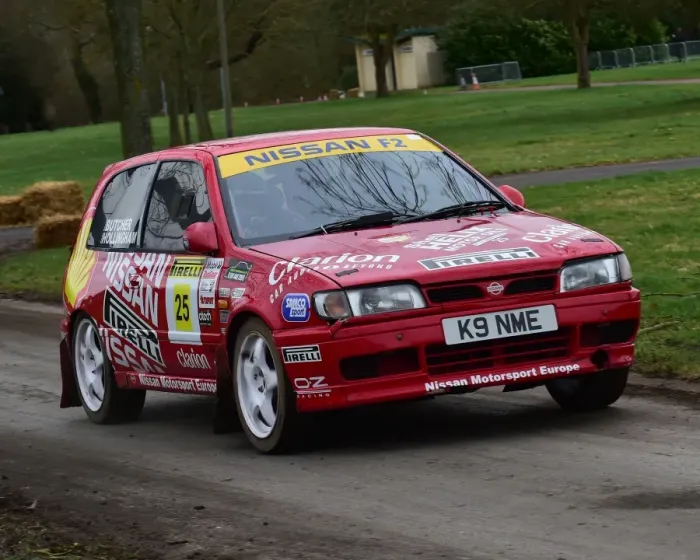 Framed Print : CM17 7701 Chris Butcher, Andy Hollingham, Nissan Sunny F2