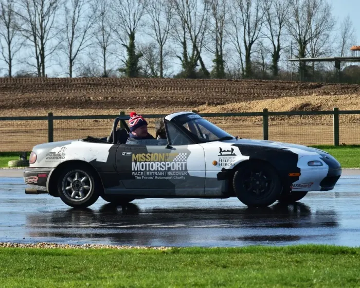 Framed Print : CM17 8545 Mazda MX5, skid pan
