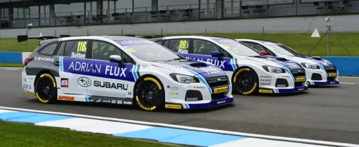 Framed Print : CM17 9138 Ashley Sutton, Jason Plato, James Cole, Subaru Levorg