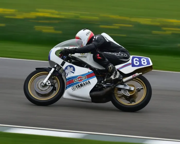 Rights Managed : CM18 0575 Michael Russell, Harris Yamaha TZ350 Rights Managed : CM18 0575 Michael Russell, Harris Yamaha TZ350