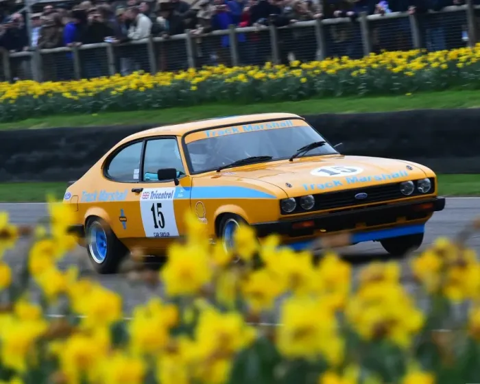 Rights Managed : CM18 1173 Peter Ratcliff, Graham Scarborough, Ford Capri III 3 litre S Rights Managed : CM18 1173 Peter Ratcliff, Graham Scarborough, Ford Capri III 3 litre S