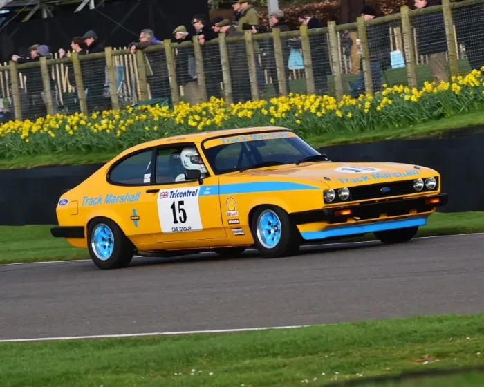 Rights Managed : CM18 2370 Peter Ratcliff, Graham Scarborough, Ford Capri III 3 litre S Rights Managed : CM18 2370 Peter Ratcliff, Graham Scarborough, Ford Capri III 3 litre S