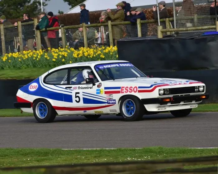 Rights Managed : CM18 2372 Emanuele Pirro, Mark Fowler, Ford Capri III 3 litre S Rights Managed : CM18 2372 Emanuele Pirro, Mark Fowler, Ford Capri III 3 litre S