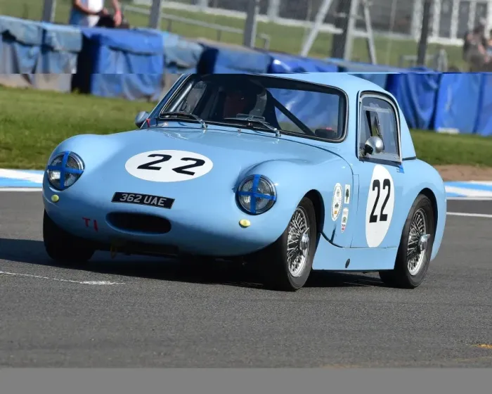 Framed Print : CM18 4441 Tony Davis, Austin Healey Sprite