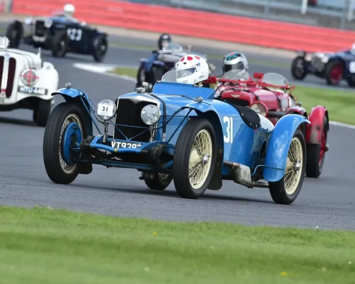 Framed Print : CM18 6946 Tim Kneller, Riley TT Sprite