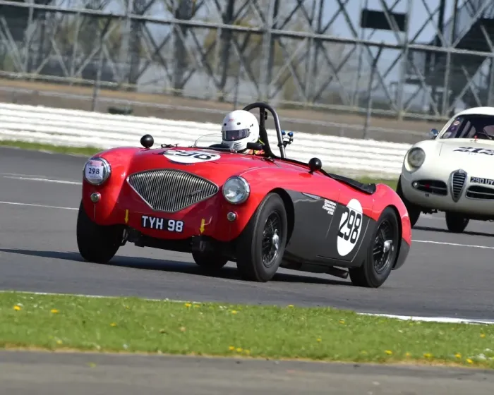 Framed Print : CM18 7206 Nick Matthews, Austin Healey 100-4 Framed Print : CM18 7206 Nick Matthews, Austin Healey 100-4