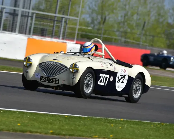 Framed Print : CM18 7210 Richard Woolmer, Austin Healey 100M Framed Print : CM18 7210 Richard Woolmer, Austin Healey 100M