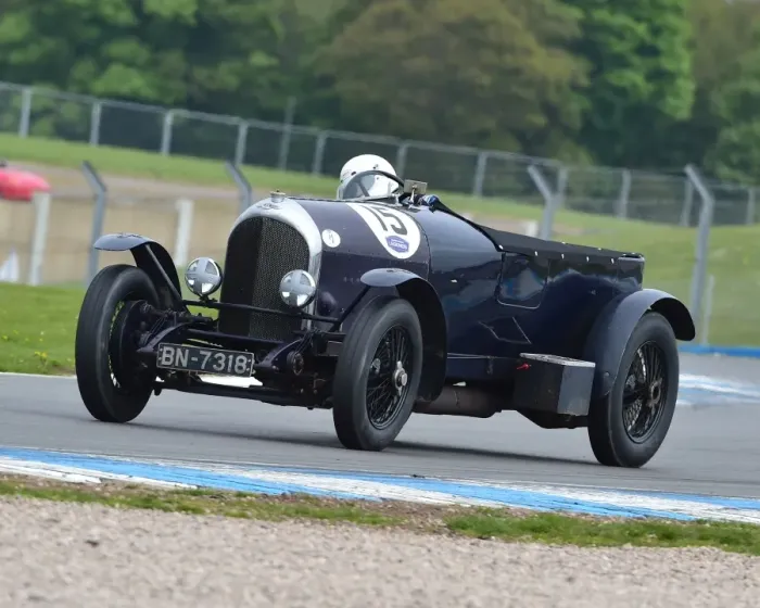 Framed Print : CM18 8077 Jock MacKinnon, Bentley 3 litre tourer