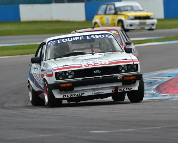 Framed Print : CM18 8467 James Hanson, George Pochciol, Ford Capri Framed Print : CM18 8467 James Hanson, George Pochciol, Ford Capri
