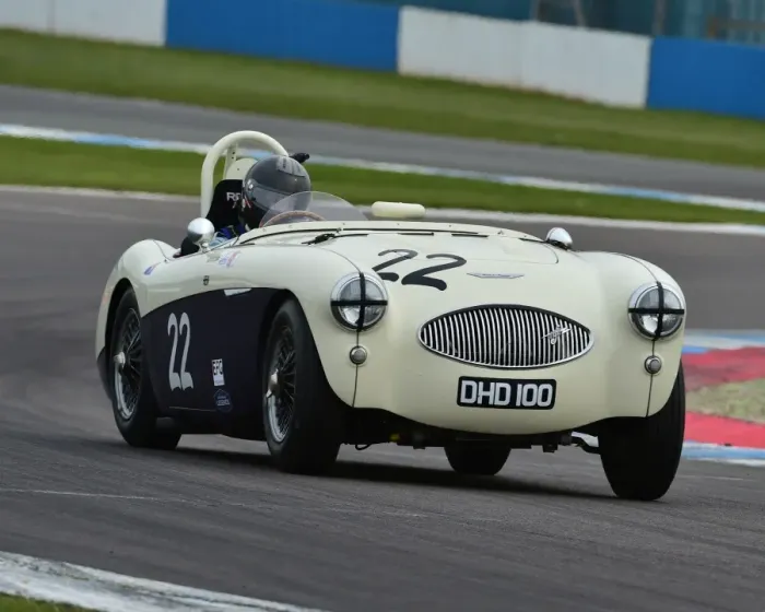 Framed Print : CM19 0362 Karsten Le Blanc, Austin Healey 100S