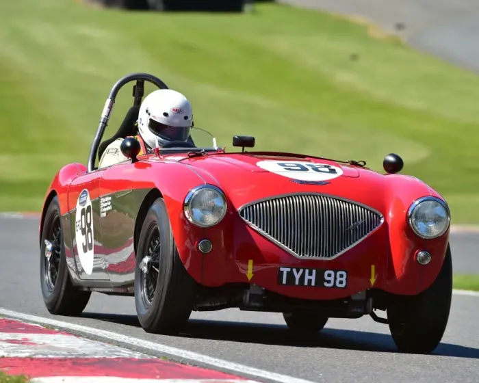 Framed Print : CM19 4491 Nick Matthews, Austin Healey 100-4