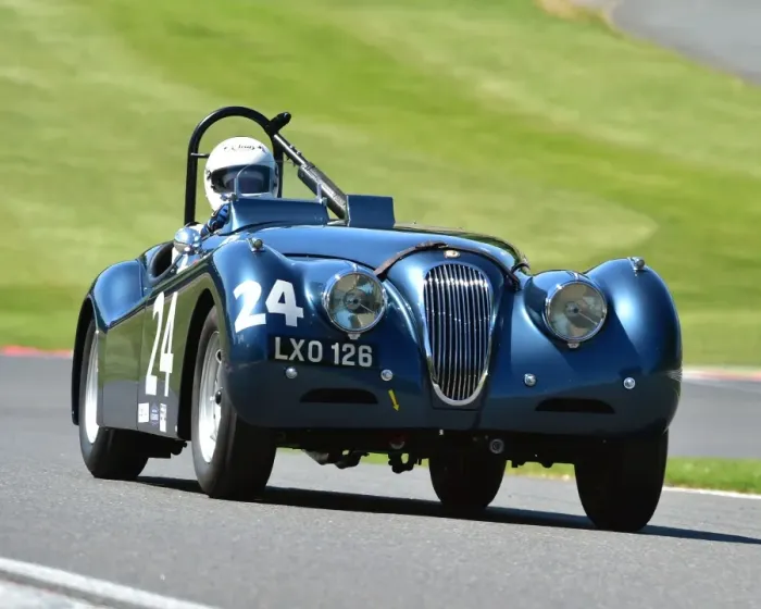 Framed Print : CM19 4503 Steve Ward, Josh Ward, Jaguar XK120 Ecurie Ecosse
