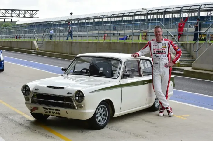 Framed Print : CM2 0299 Matt Neal, Ford Lotus Cortina, DPE 810 B Framed Print : CM2 0299 Matt Neal, Ford Lotus Cortina, DPE 810 B