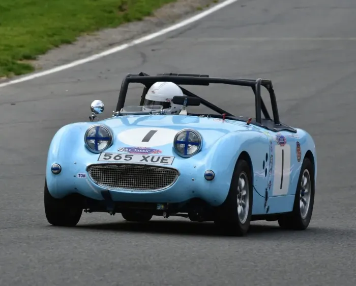 Framed Print : CM2 8527 Tim Cairns, Austin Healey Frogeye Sprite, 565 XUE