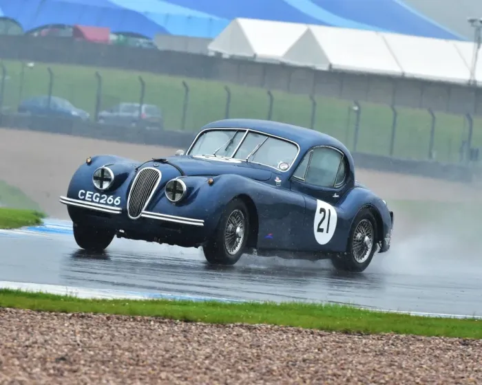 Framed Print : CM2 8885 Rob Newall, Jaguar XK 120, CEG 266