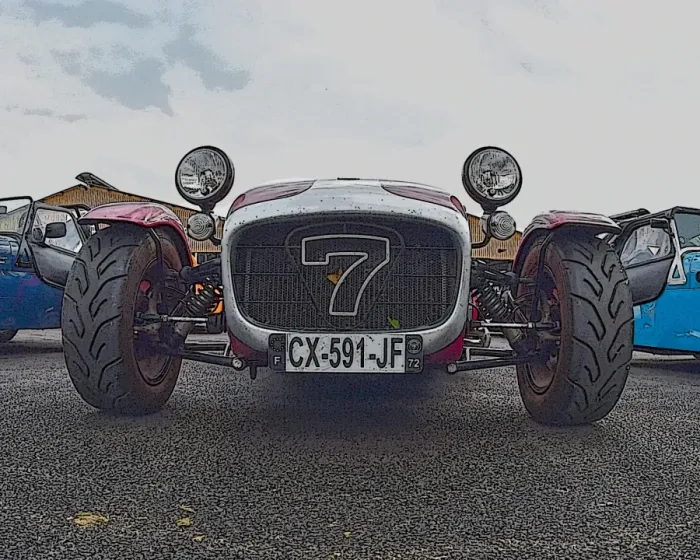 Framed Print : CM20 0940. Lotus 7 Euro Heritage Tour, July 2017 Framed Print : CM20 0940. Lotus 7 Euro Heritage Tour, July 2017