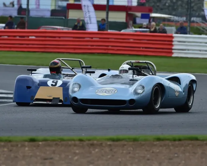 Framed Print : CM20 3220 Justin Maeers Charlie Martin, Lola T70 Mk2 Spyder, Nick Padmore, Max Smith-Hilliard