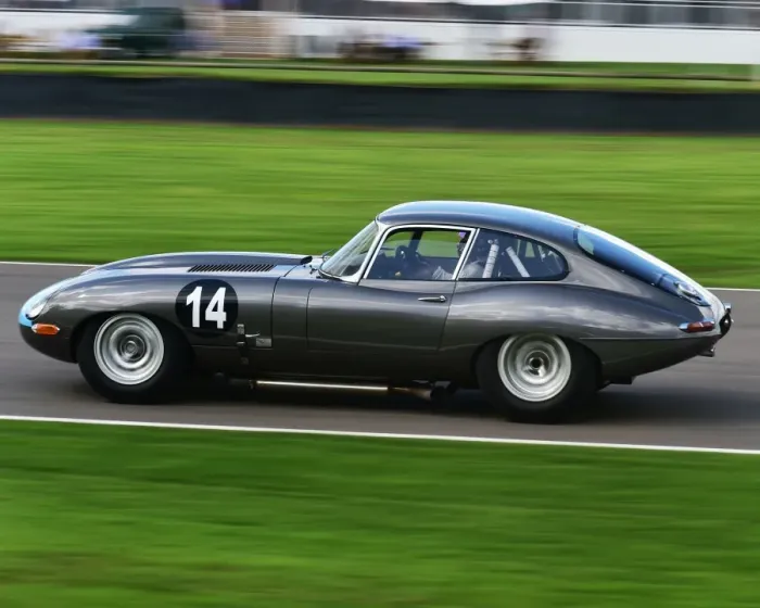 Rights Managed : CM21 2143 Rob Huff, Richard Meins, Jaguar E-Type FHC Rights Managed : CM21 2143 Rob Huff, Richard Meins, Jaguar E-Type FHC
