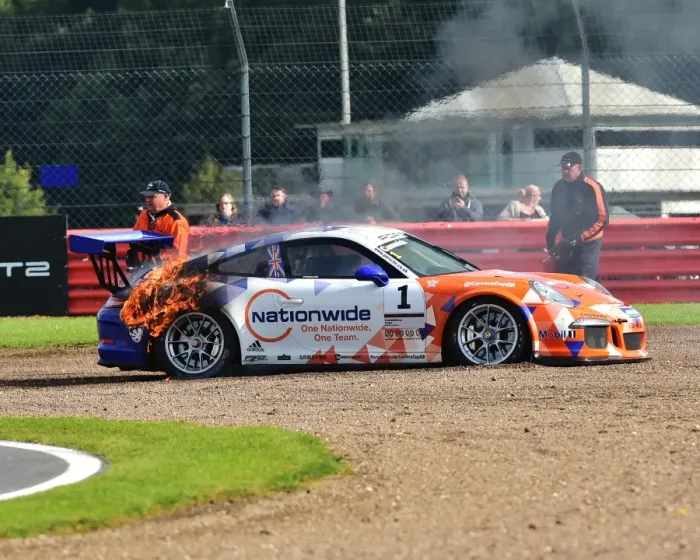 Framed Print : CM21 4227 Dan Cammish, Porsche Carrera Cup
