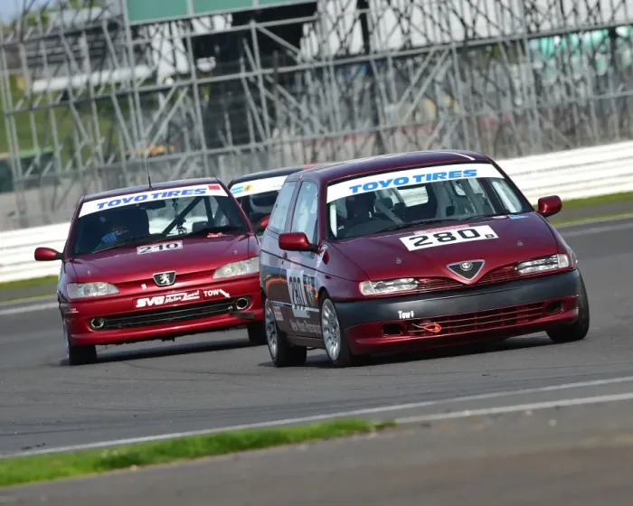 Framed Print : CM21 6126 Ken Adlard, Alfa Romeo 145, Rahim Baloo, Peugeot 306 GTi