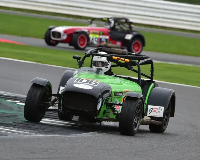 Framed Print : CM21 6749 Roger Ford, Caterham 7 Mega Framed Print : CM21 6749 Roger Ford, Caterham 7 Mega