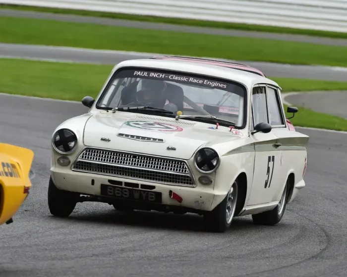 Framed Print : CM21 6988 David Hall, Ford Lotus Cortina