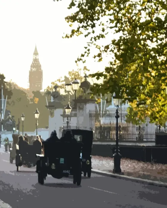 Framed Print : CM21 7720 Down Constitution Hill towards Big Ben Framed Print : CM21 7720 Down Constitution Hill towards Big Ben