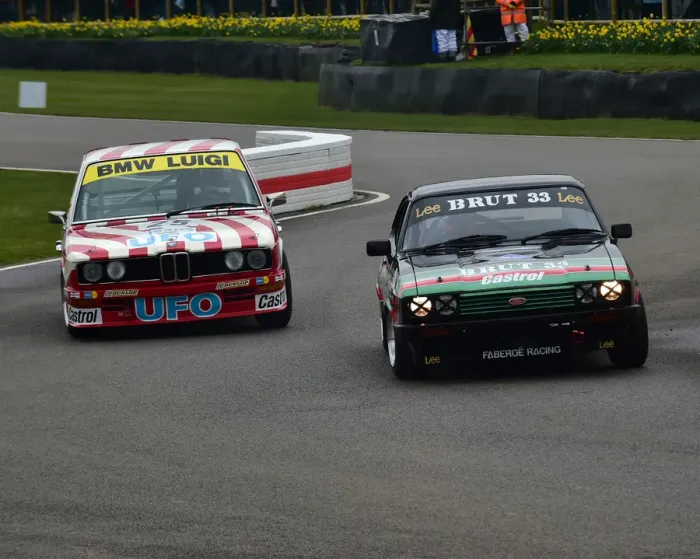 Rights Managed : CM22 5818 Jochen Mass, Ludovic Lindsay, Ford Capri III 3 litre S, Darren Turner, Nick Padmore Rights Managed : CM22 5818 Jochen Mass, Ludovic Lindsay, Ford Capri III 3 litre S, Darren Turner, Nick Padmore