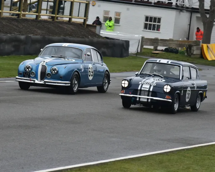 Rights Managed : CM22 6553 Michael Sheraton, Ford Anglia 105E, Peter Burton, Jaguar Mk2 Rights Managed : CM22 6553 Michael Sheraton, Ford Anglia 105E, Peter Burton, Jaguar Mk2